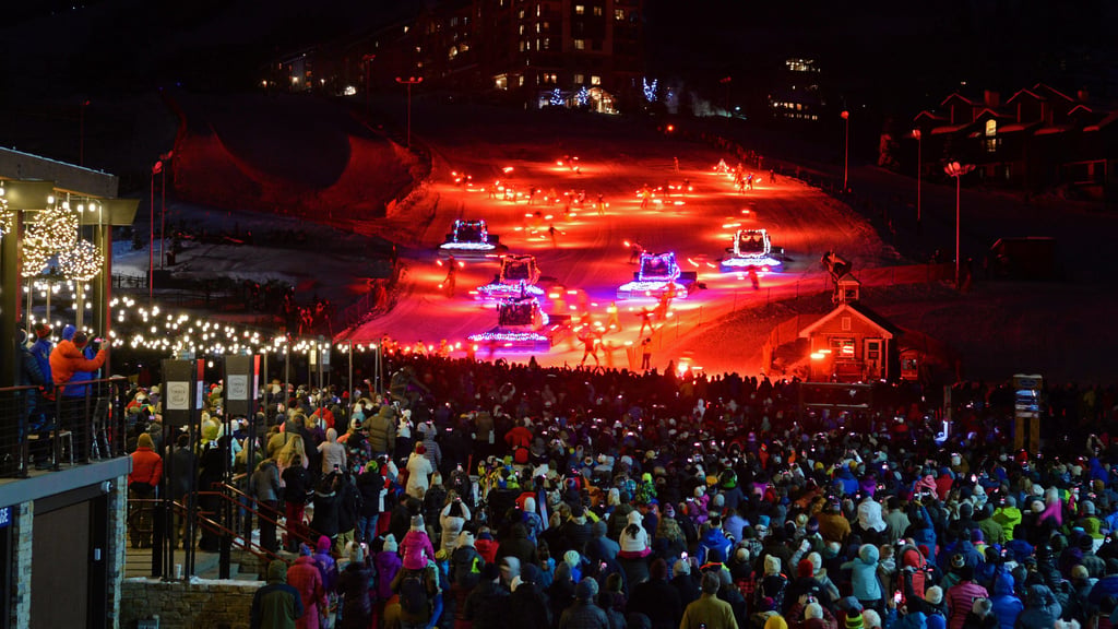 New Year's Eve Snow Cat Parade and Fireworks Steamboat Springs Colorado