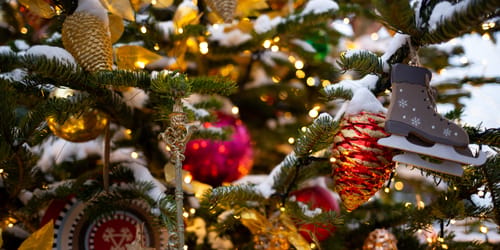 Christmas holiday tree Steamboat Springs Colorado
